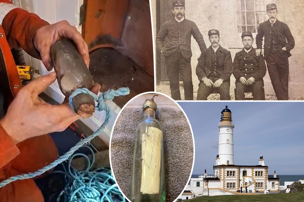 Message in a bottle discovered by lighthouse workers after 132 years - they were amazed by the 'strange coincidence' in its contents